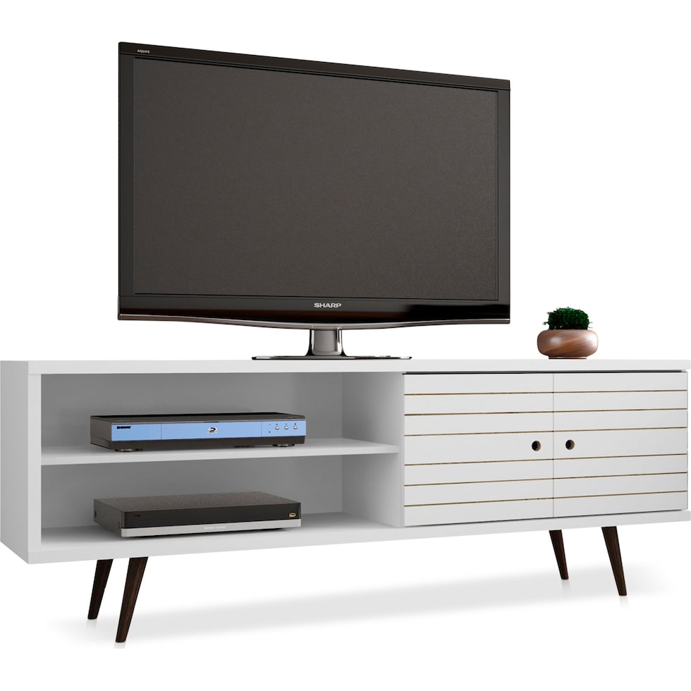 webb white tv stand   