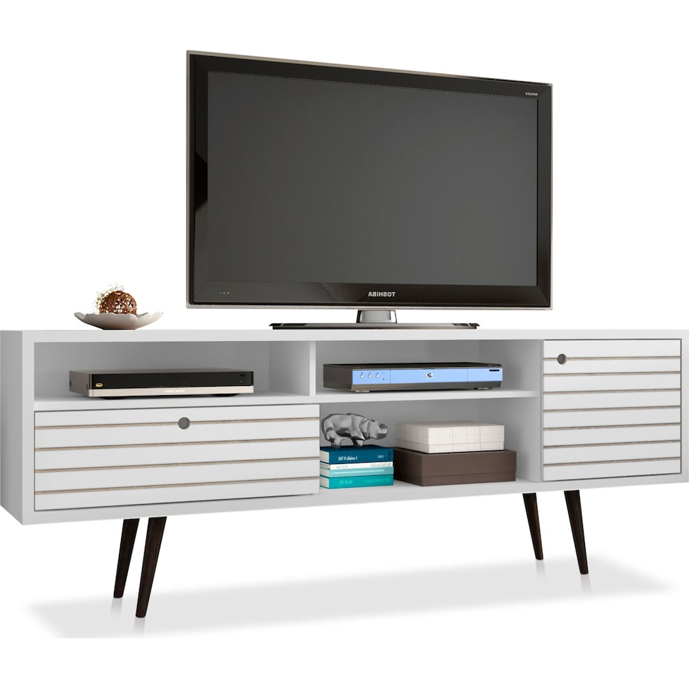 webb white tv stand   