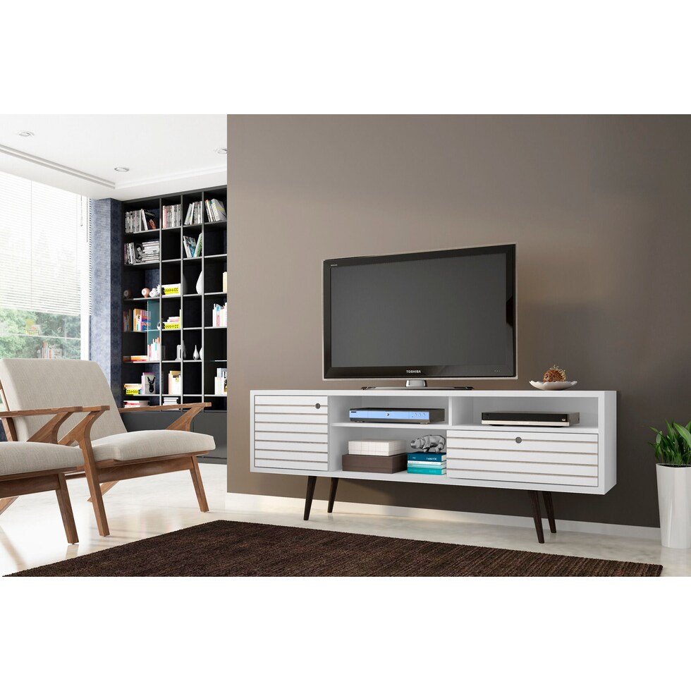 webb white tv stand   