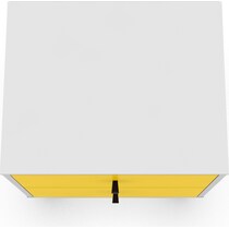 webb white yellow nightstand   