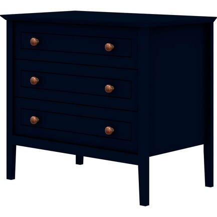 Wedelia 3 Drawer Dresser - Midnight