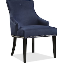 welch blue dining chair   