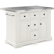 wells white kitchen island   