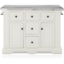 wells white kitchen island   