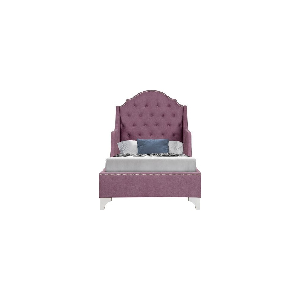 wendella purple twin bed   