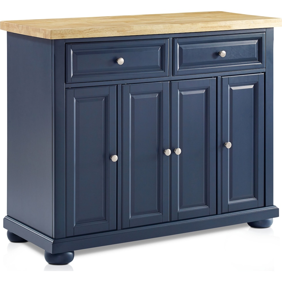 wendy blue kitchen island   