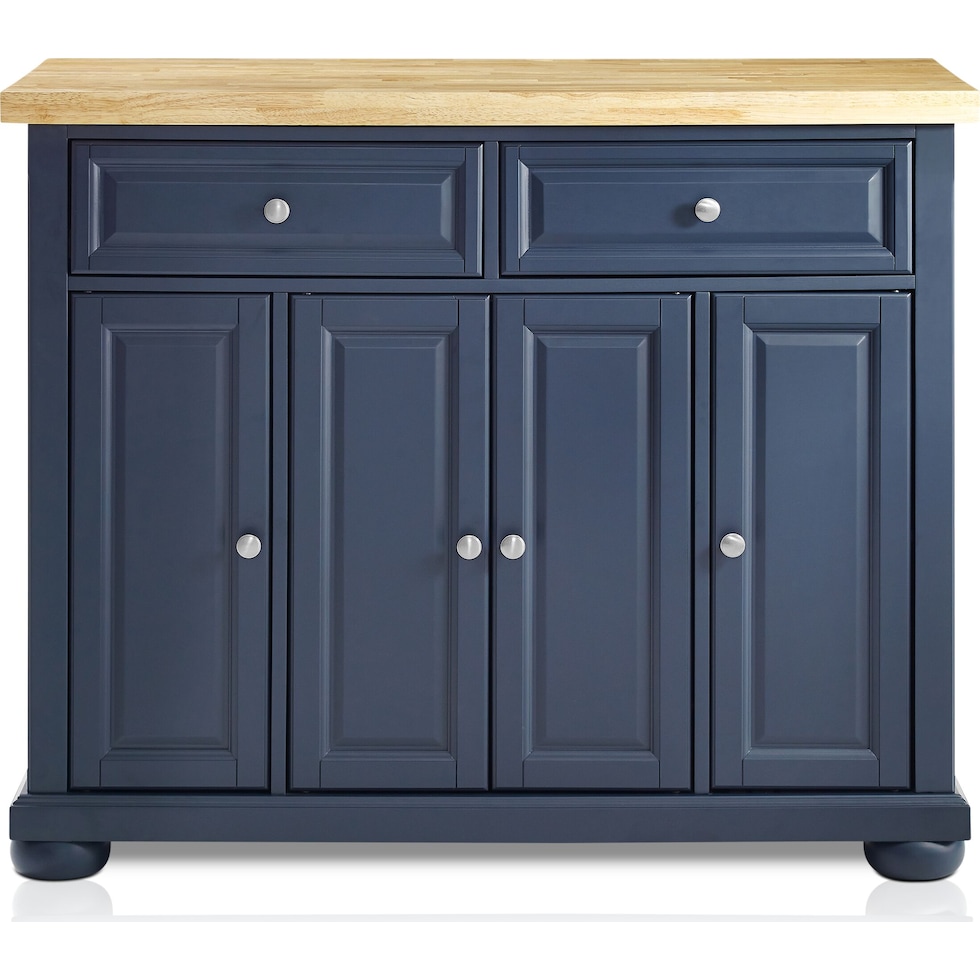 wendy blue kitchen island   