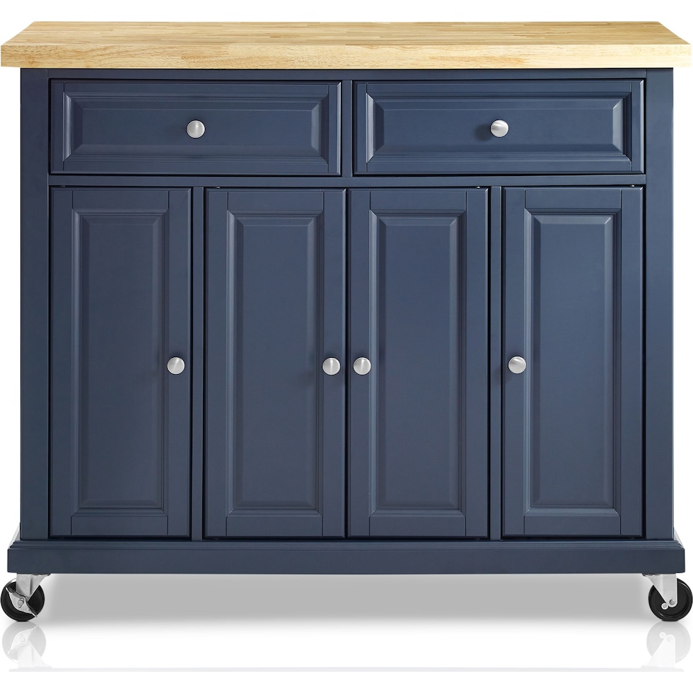 wendy blue kitchen island   