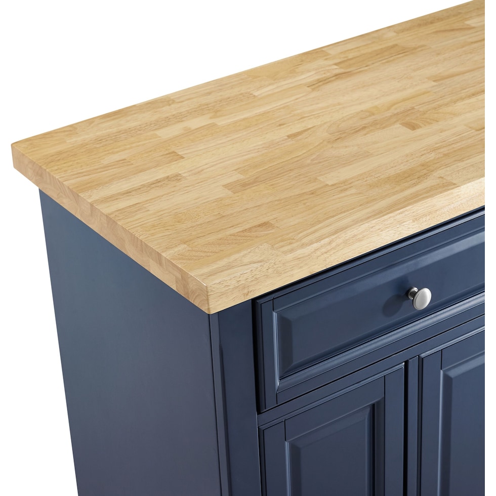 wendy blue kitchen island   