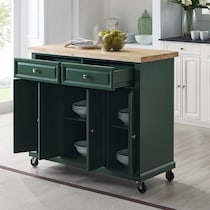 wendy green kitchen island   