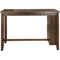 werner dark brown counter height dining table   