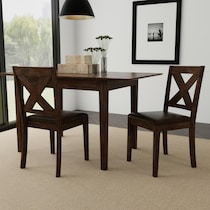 werner dark brown dining chair   