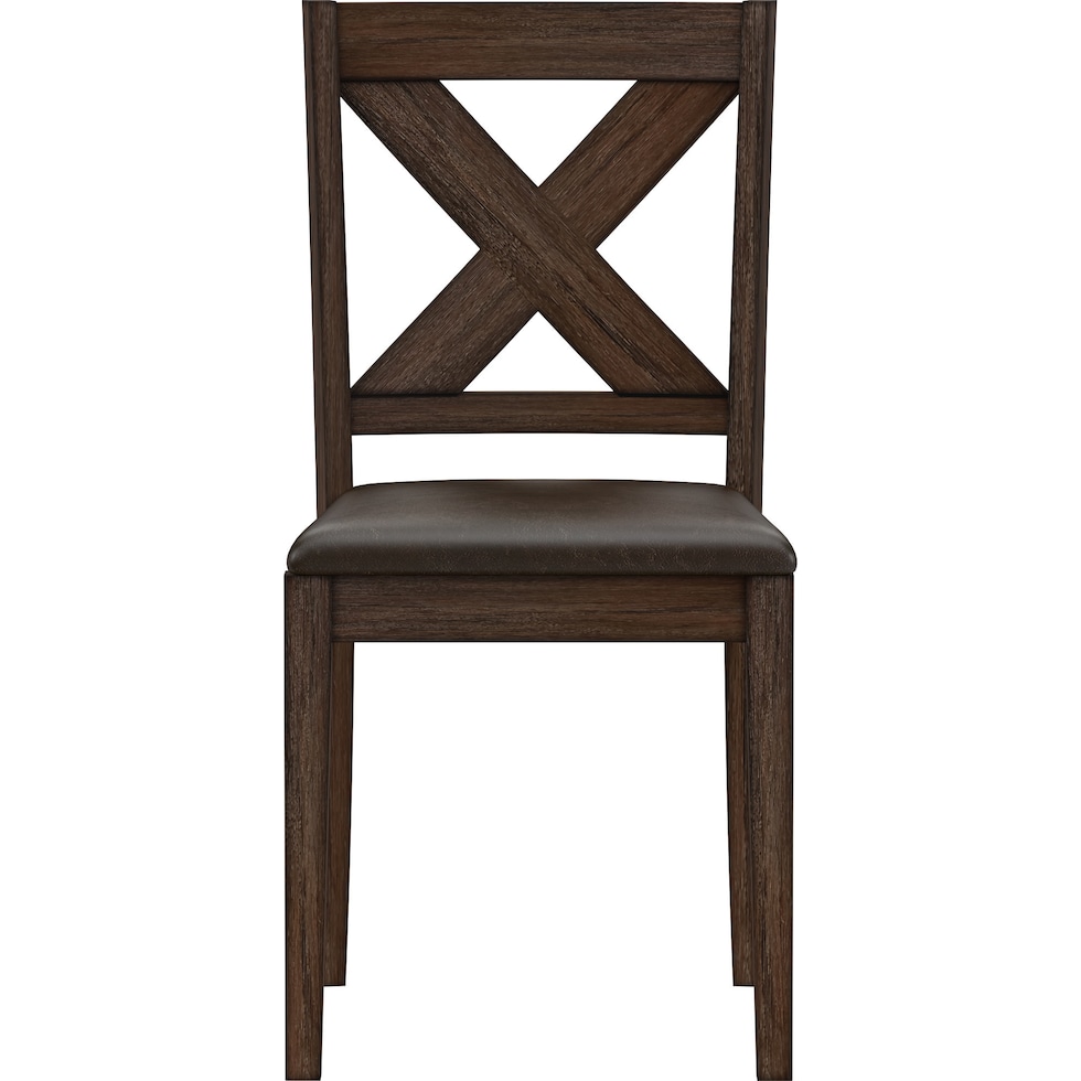 werner dark brown dining chair   