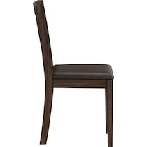 werner dark brown dining chair   