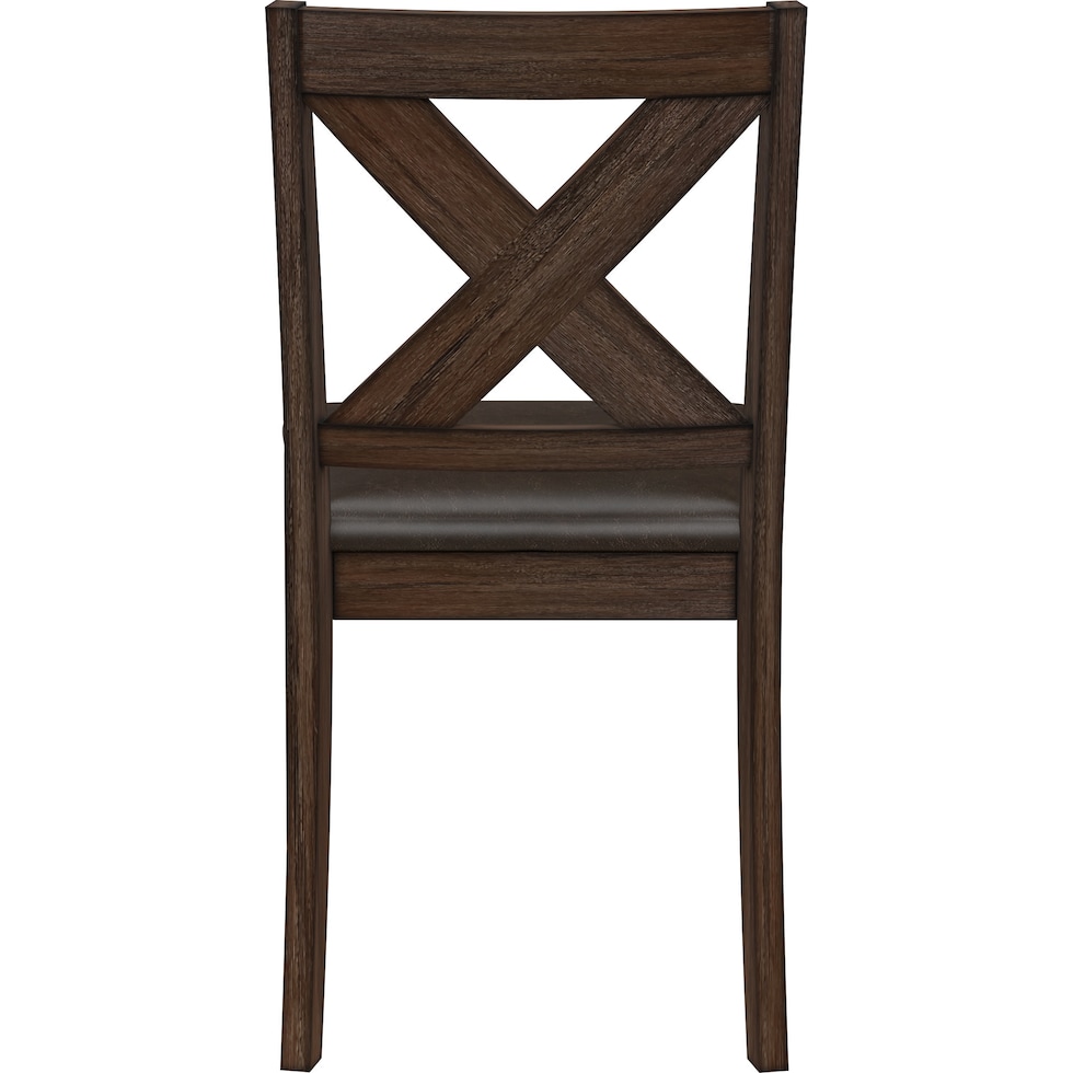 werner dark brown dining chair   