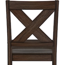 werner dark brown dining chair   