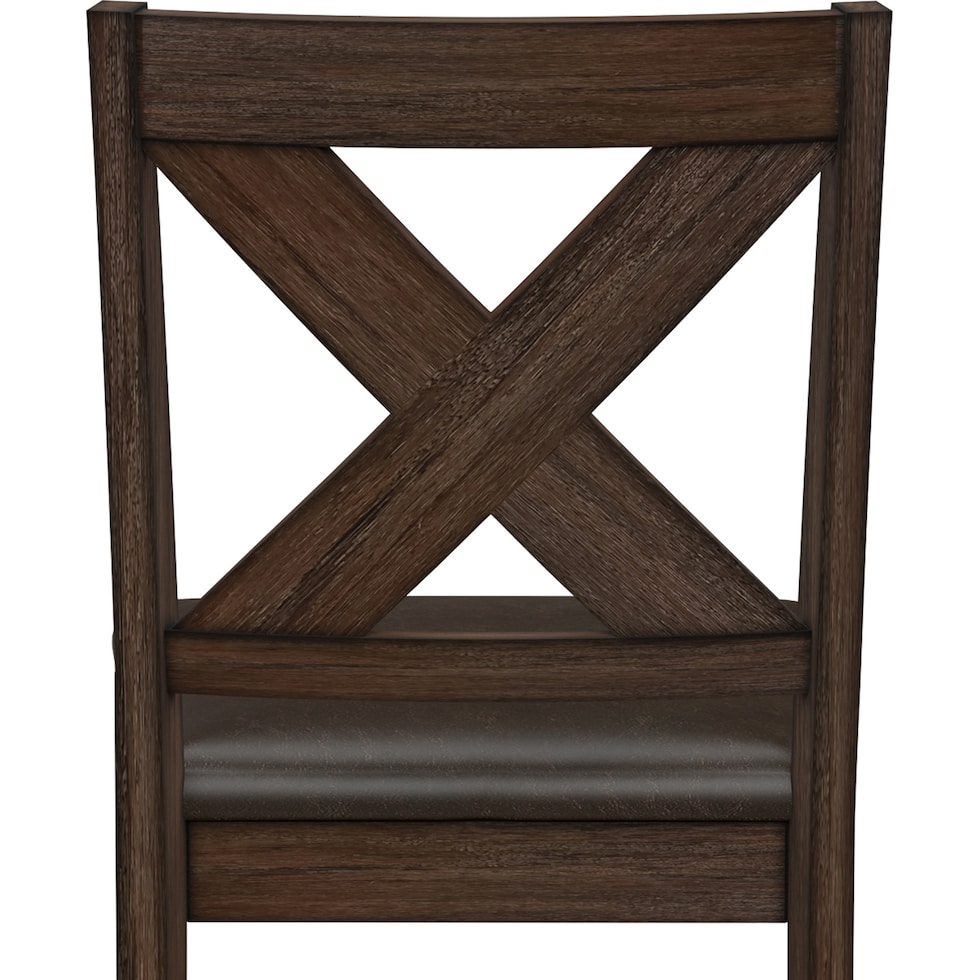 werner dark brown dining chair   