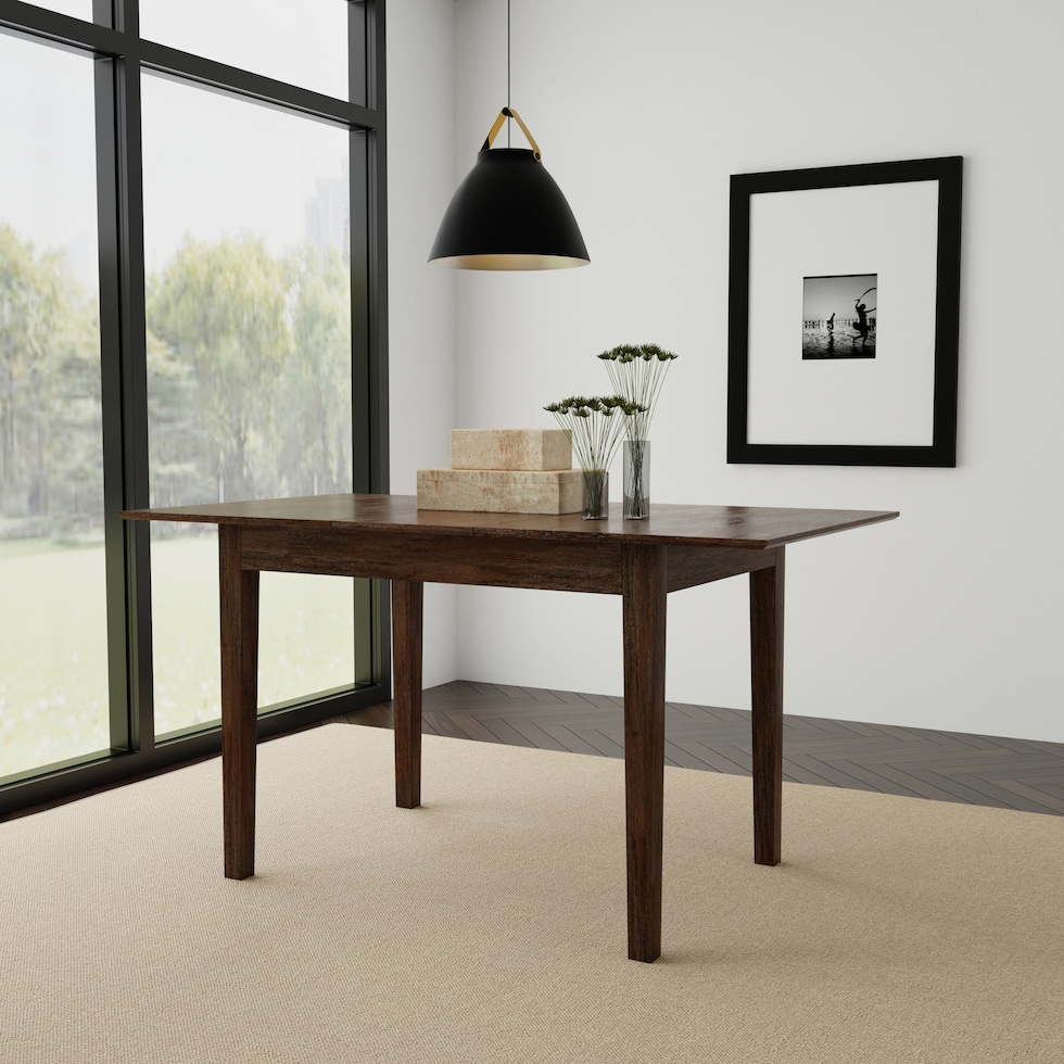 werner dark brown dining table   