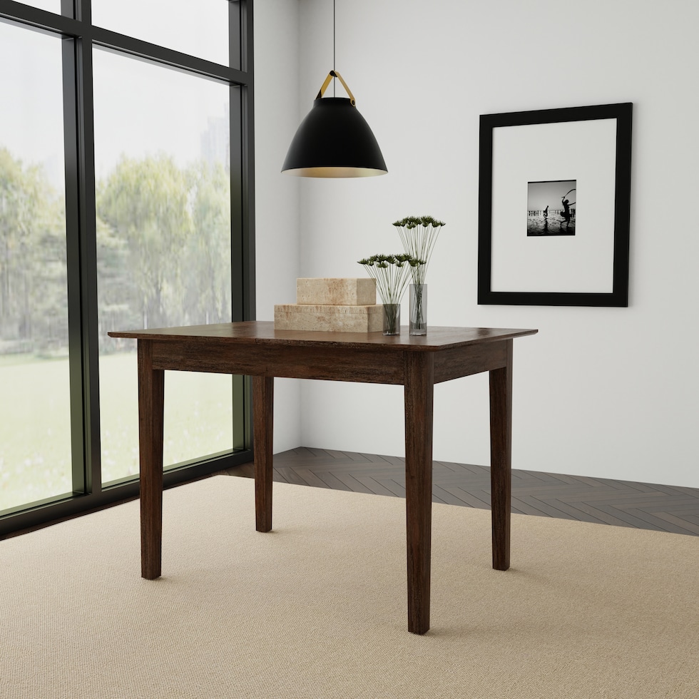 werner dark brown dining table   