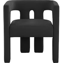 wesley black accent chair   