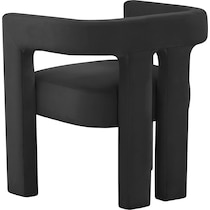 wesley black accent chair   