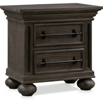 wesley dark brown nightstand   