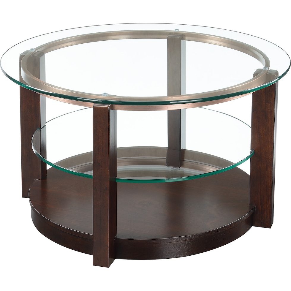 wessel dark brown coffee table   