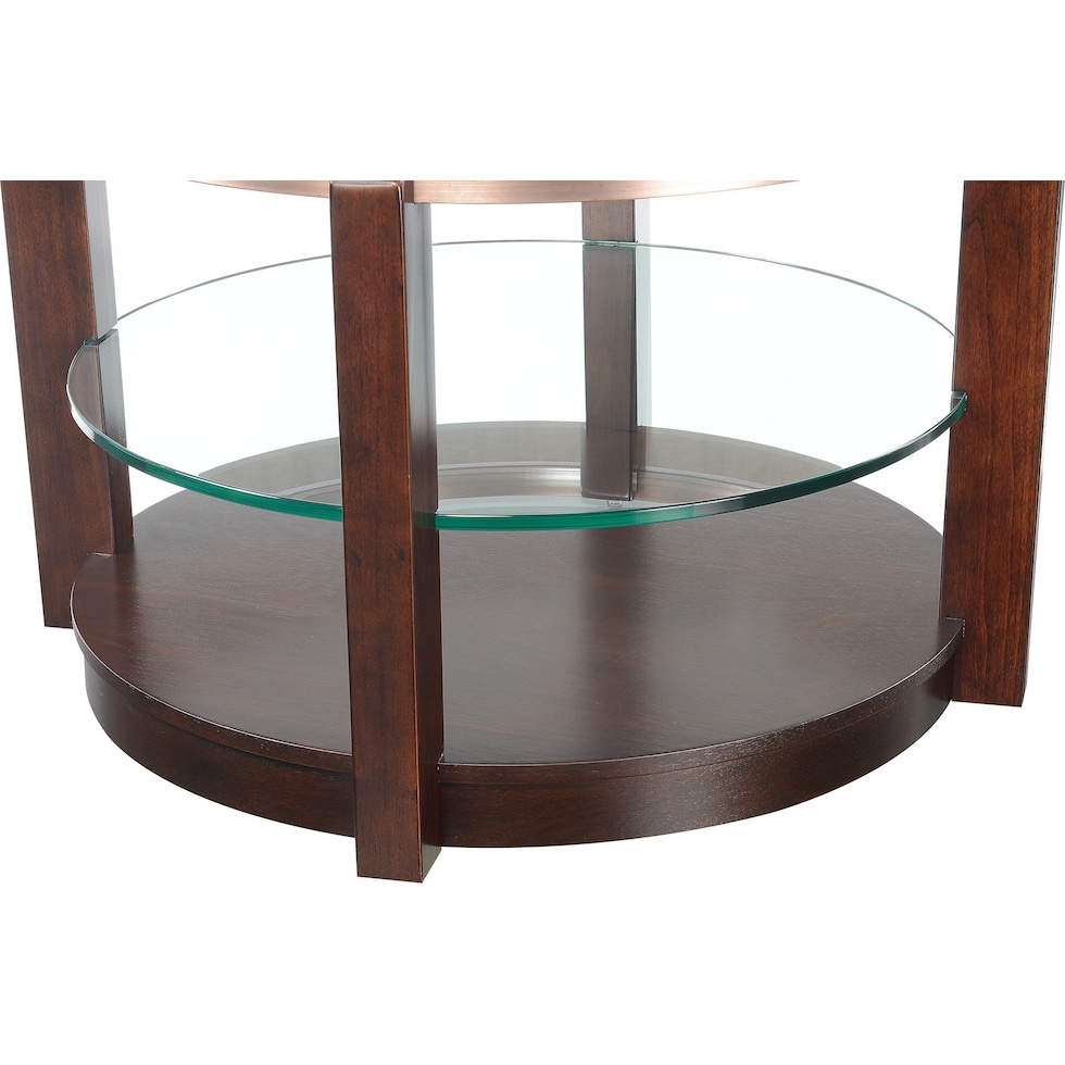 wessel dark brown coffee table   