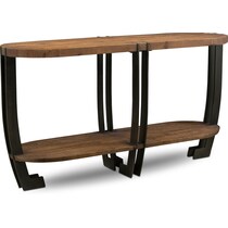 wessex light brown console table   