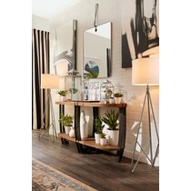 wessex light brown console table   