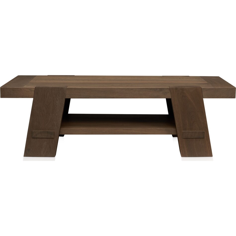 westbrook dark brown coffee table   