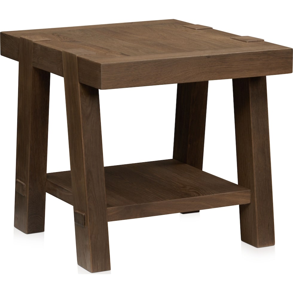 westbrook dark brown end table   