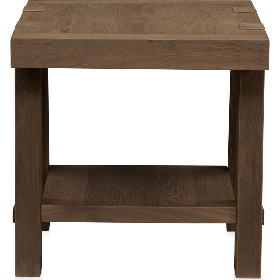 westbrook dark brown end table   