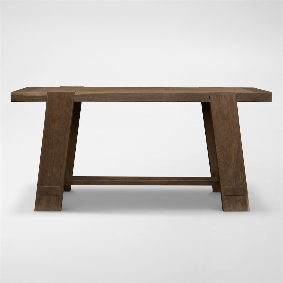 westbrook dark brown sofa table   