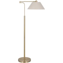 westcott gold floor lamp   