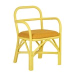 westerly yellow outdoor dining chair   