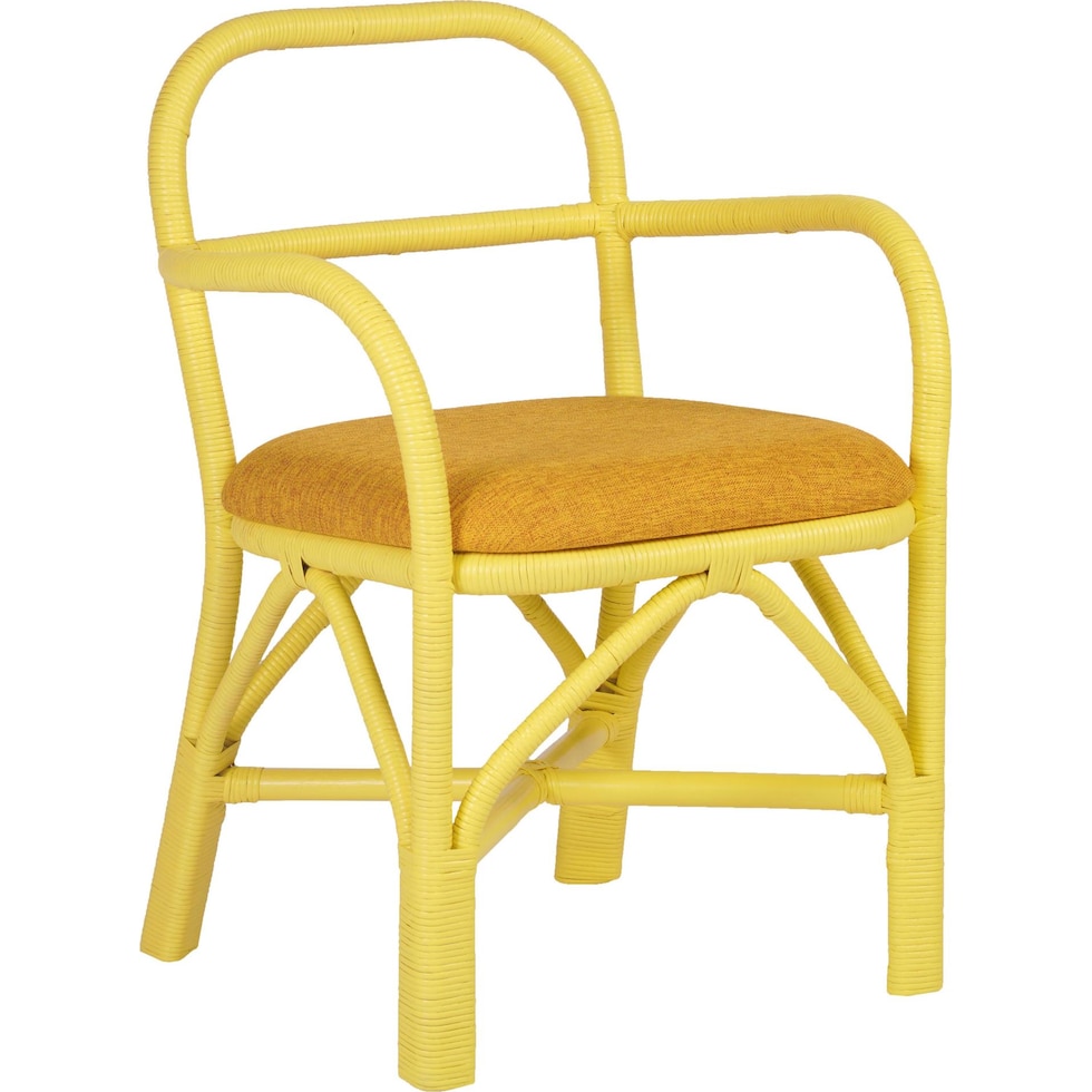 westerly yellow outdoor dining chair   