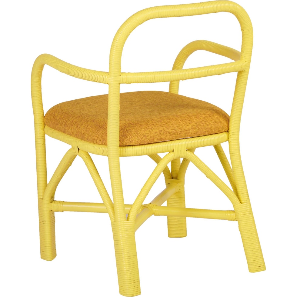 westerly yellow outdoor dining chair   