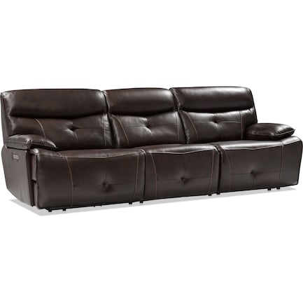 Westgate 3-Piece Dual-Power Sofa - Brown