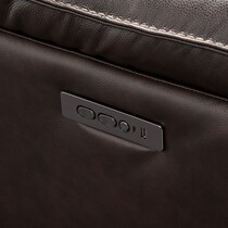 westgate dark brown power recliner   