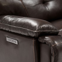 westgate dark brown sectional   