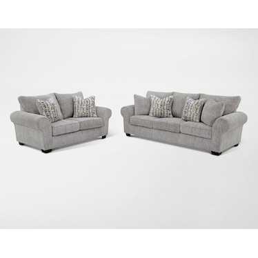 Broyhill Westin Lake Sofa and Loveseat