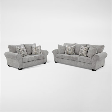 Broyhill Westin Lake Sofa and Loveseat