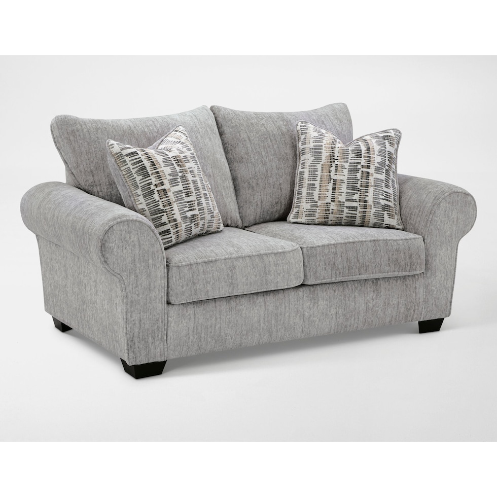 westin lake gray loveseat   