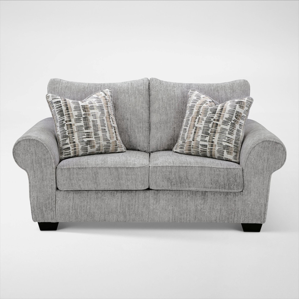 westin lake gray loveseat   