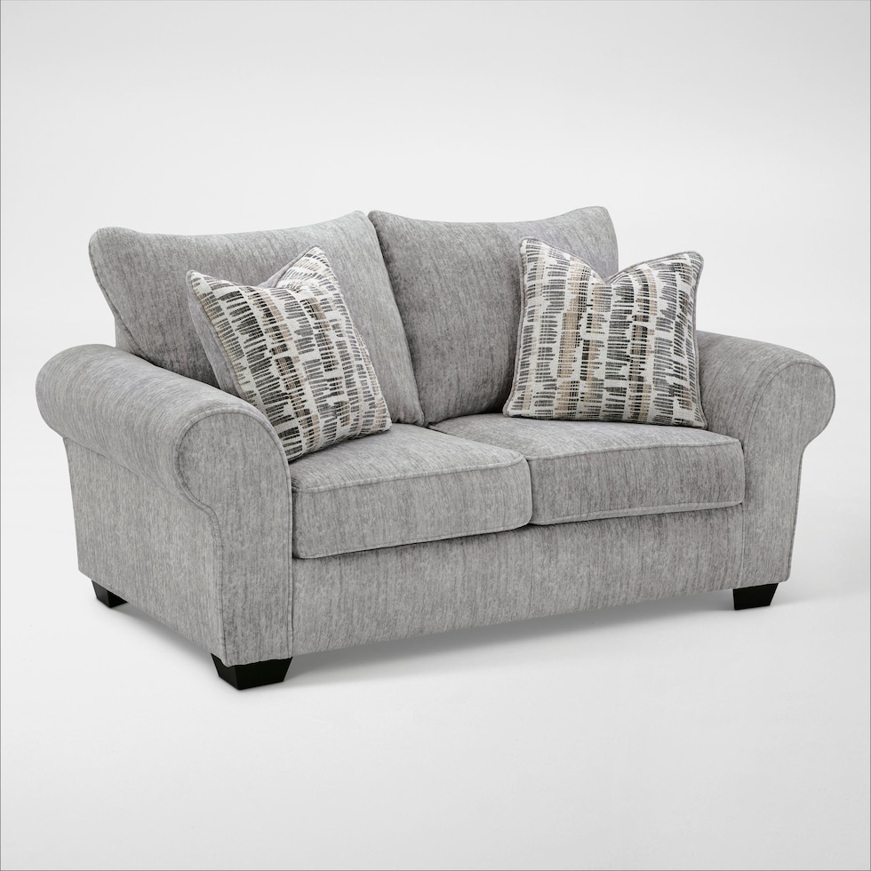 westin lake gray loveseat   