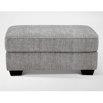 westin lake gray ottoman   