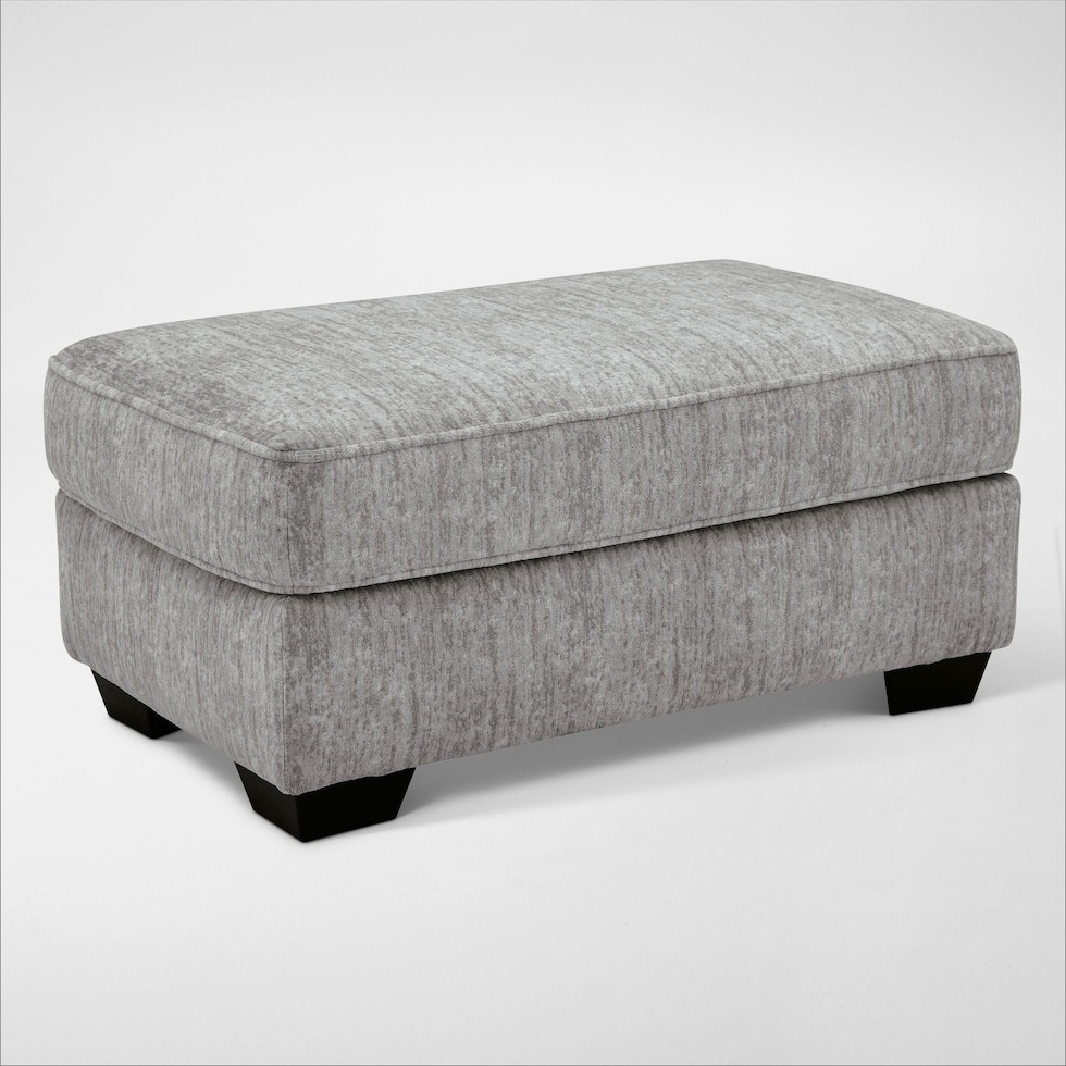westin lake gray ottoman   