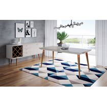 westin off white maple dining table   