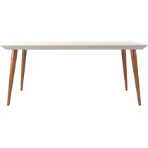 westin off white maple dining table   